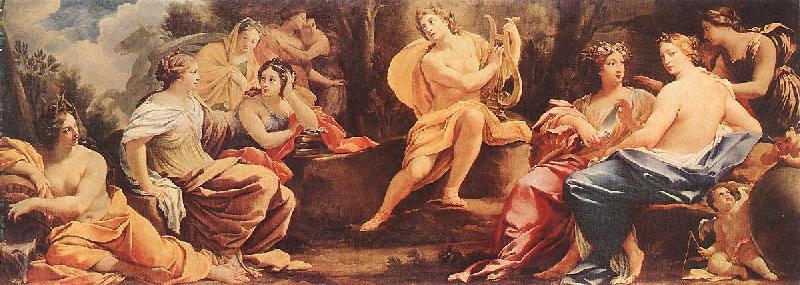 Simon Vouet Parnassus or Apollo and the Muses Germany oil painting art